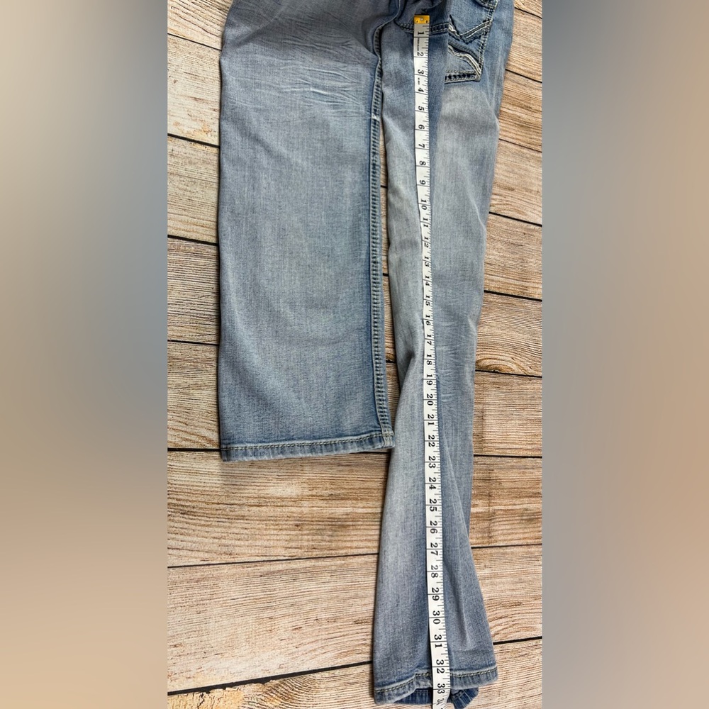 Mens Axe & Crown Slim Boot Denim Jeans Light Wash Size 32x34 - Picture 8 of 9